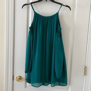 Green cute dress